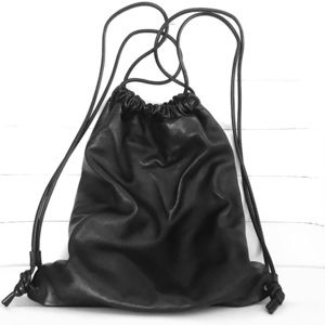 ▪️BLACK LEATHER BACKPACK▪️